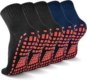 5 Pairs Non-Slip Grippy Yoga Socks