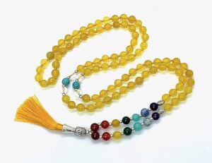 7 Chakra Hand Knotted Mala Necklace