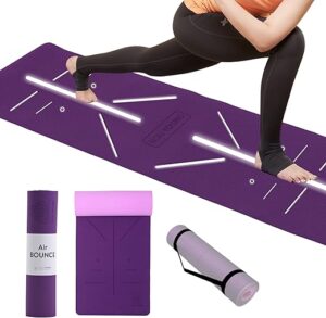 8mm Yoga Mat with Alignment Lines