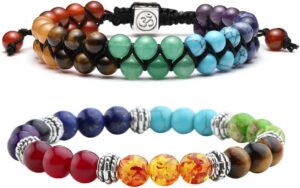 Chakra Gemstone Bracelet Bundle for Yoga