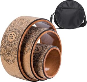 Cork Yoga Wheel Set for Back Pain