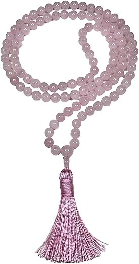 Crystal Mala Beads Necklace for Healing