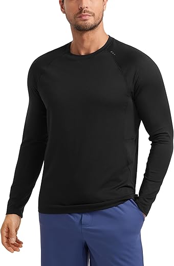 CRZ YOGA Men's Long Sleeve Casual Tee