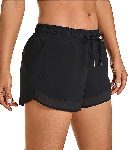 CRZ YOGA Mid Rise Running Shorts