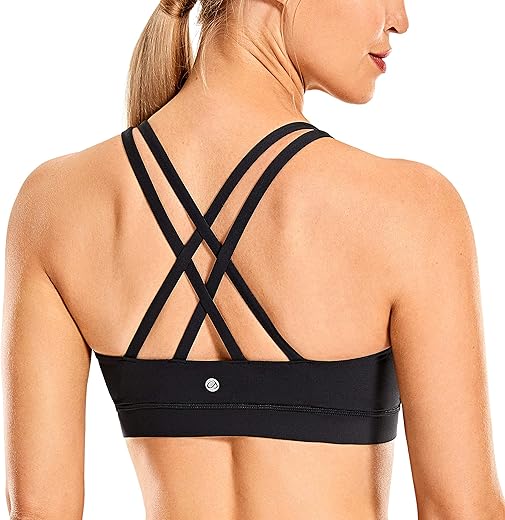 CRZ YOGA Strappy Padded Sports Bra