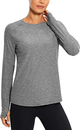 CRZ YOGA Women's Long Sleeve Sport Shirt