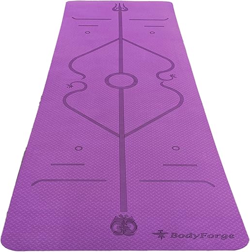 Eco-Friendly Yoga Mats with Alignment Lines