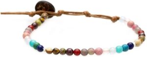 Energy Chakra Healing Bracelet with Real Stones