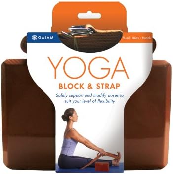 Gaiam Yoga Block & Strap Set