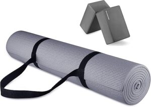 High Density Exercise Yoga Mat Set