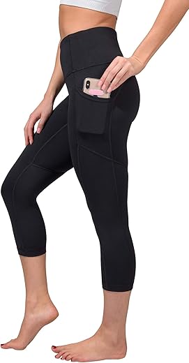 High Waist Yoga Capri with Pockets