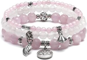 Jovivi Chakra Crystal Bracelets Set for Women