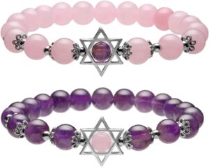 Jovivi Gemstone Bracelets Set for Women