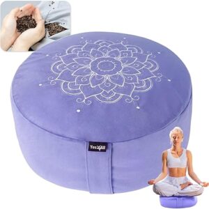 Mandala Zafu Meditation Cushion with Bolster