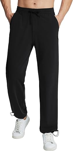 Men's Cotton Yoga Sweatpants with Pockets