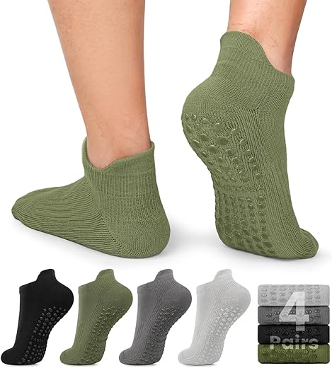 Men's Non-Slip Grip Ankle Socks