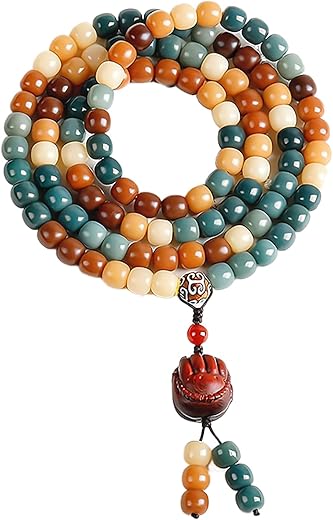 Natural Bodhi Seeds Mala Beads Bracelet