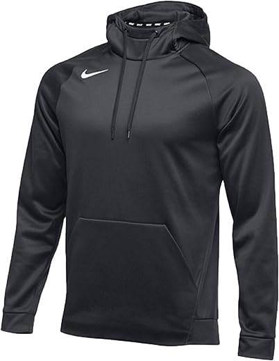 NIKE Men's Therma Hoodie, Anthracite, XXL