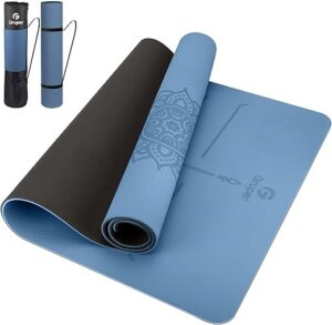 Non-Slip Alignment Yoga Mat for Fitness