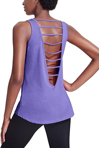 Open Back Yoga Tank for Women