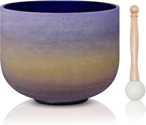 Rainbow A Note Quartz Singing Bowl