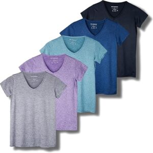 Women's 5 Pack V-Neck Yoga Tops